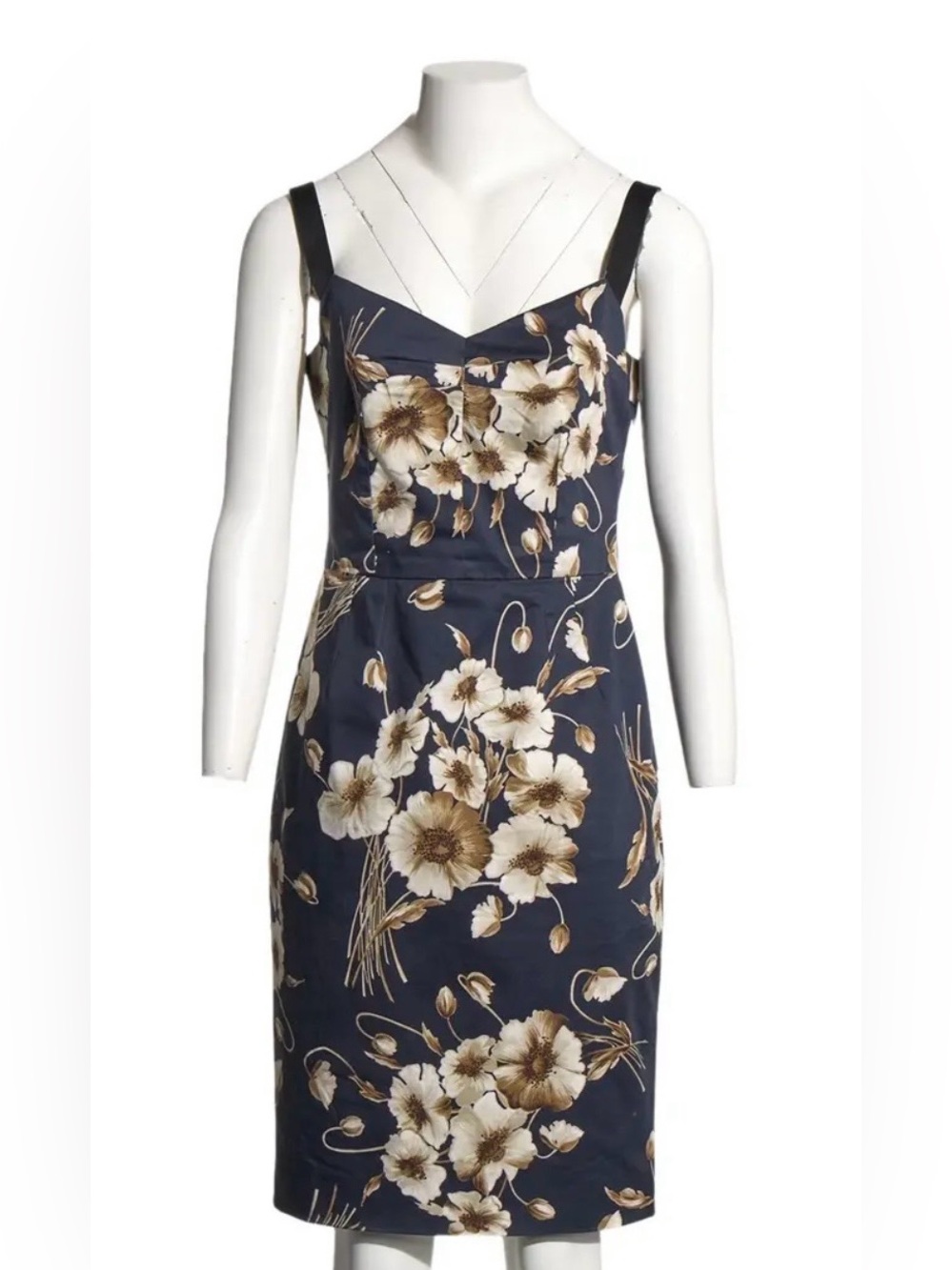 Dolce and Gabbana  navy floral dress